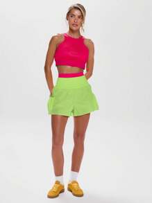 Musera Sport High Rise Running Shorts With Pockets Active Workout Gym,Padel, Tennis, Pickleball Gym Fitness