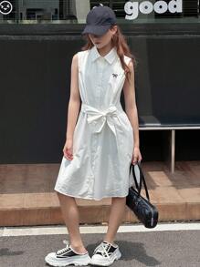 DAZY Teen Girl Summer Sleeveless Casual Versatile Dress, Back To School, Back To School Clothes