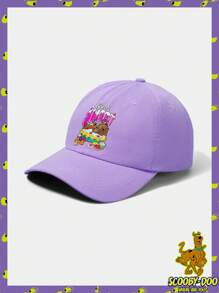 SCOOBY-DOO X SHEIN Cute Cartoon Pattern Purple Baseball Cap - Purple - View 2