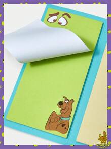 SCOOBY-DOO X SHEIN Sổ ghi nhớ hình ảnh hoạt hình và chữ cái dễ thương - màu xanh lá - Xem 3