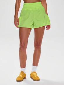 Musera Sport High Rise Running Shorts With Pockets Active Workout Gym,Padel, Tennis, Pickleball Gym Fitness