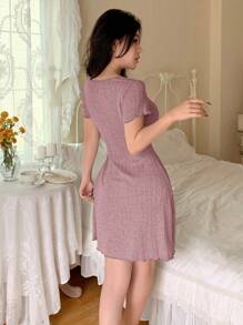 Rochie de seară casual pentru femei, cu decolteu adânc în V