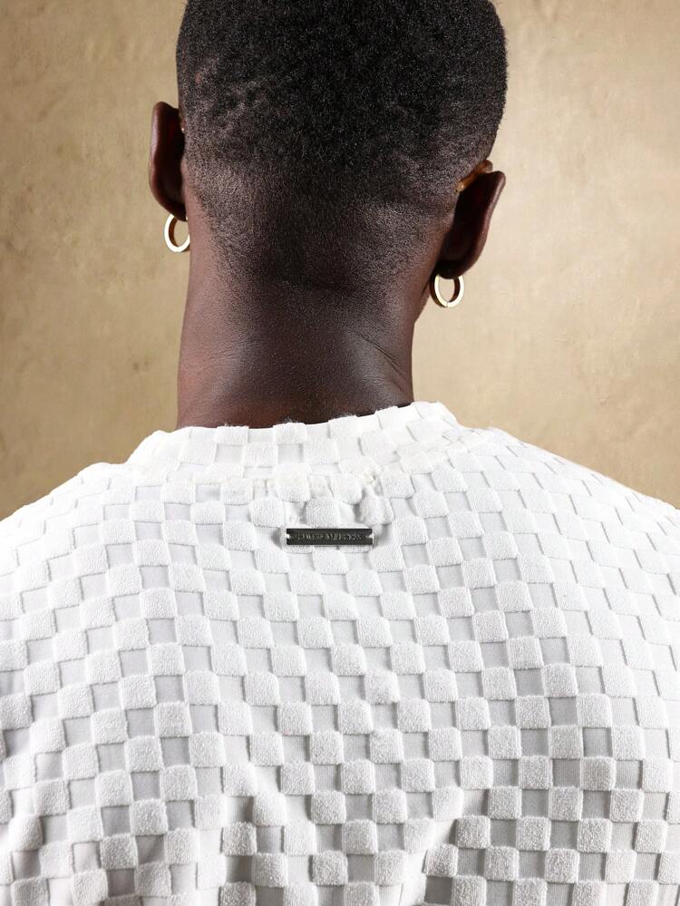 Textured Towelling Sleeveless Tank Top