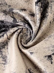 SHEIN Girlism 3件套少女针织棕色、灰色、黑色扎染图案修身休闲腰部镂空设计打底裤，基础百搭，适合返校、假日、家庭户外活动、秋冬季日常穿着。 - 彩色 - 查看 5