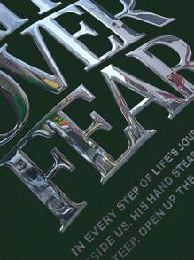 Manfinity Roghcode Camisa informal casual de manga corta con cremallera y estampado de eslogan para hombre en verano - Verde - Ver 2