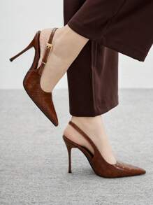 CUCCOO BIZCHIC Women's Elegant Pointed Toe High Heel Slip-On Pumps