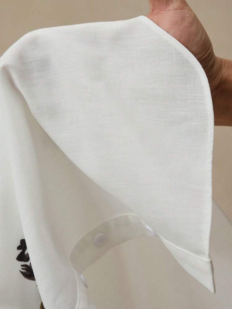 Damen elegante digitale Muster Stehkragen modische Langarm Bluse, Elegant Damen Blusen und Hemden, Seide Bluse für die Arbeit