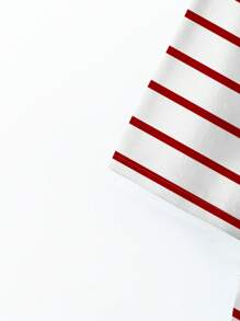 EMERY ROSE Áo thun tay ngắn cổ chữ V in hình cờ Mỹ cổ điển cỡ lớn, phù hợp cho ngày 4 tháng 7 mùa hè - Nhiều màu - Xem 5