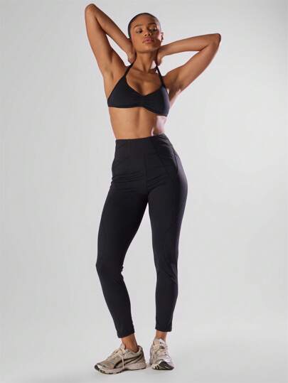 Ra Sport Fitted Sports BH Open Back Top Active Comfy Workout Gym Running Run Club, Padel, Tennis, Pickleball Fitness Fall view 3