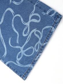 EMERY ROSE Jeans rectos casuales elegantes de mujer - Azul - Ver 8