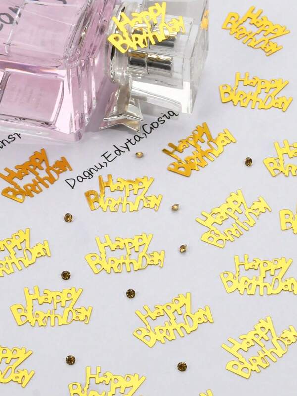 SHEIN 1pack (15g) PVC Throwing Confetti, Modern Banner Design For Birthday Parties, Colorful Paper Shreds For Christmas, Party Throw Decorations