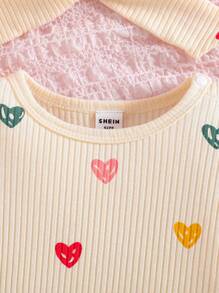 SHEIN Infant/Toddler Girls' Comfortable Printed Rompers For Summer Baby Girl Summer Romper Baby Girl Short Sleeve Romper Newborn Baby Girl Clothes