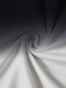 Manfinity Homme Herren Farbverlauf Buchstaben Muster Kurzarm T-Shirt & Shorts Set, Sommer Herren 2-teiliges Outfit - Verschiedenfarbig - Übersicht 4