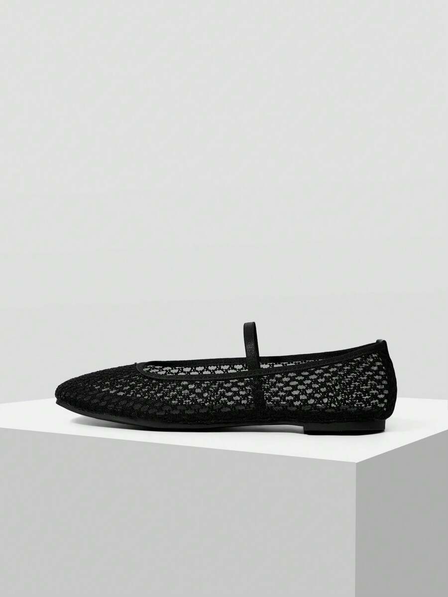 MOTF PREMIUM 编织PU皮革方头平底凉鞋