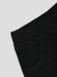 SHEIN Essnce Women's High-Waist Knitted Skinny Jeans