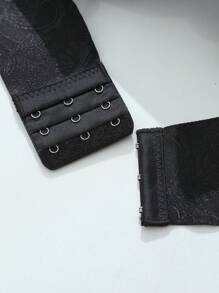 SHEIN 1 Áo ngực không gọng liền mạch cỡ lớn dành cho nữ, nâng ngực - màu đen - Xem 7