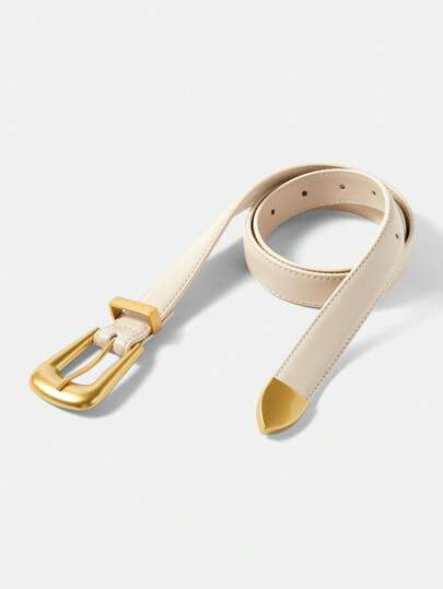 MOTF PREMIUM 1PC WOMEN'S STREET METALLIC/METAL-FEEL FASHION WAIST BELT, SUITABLE FOR WORK AND PARTY