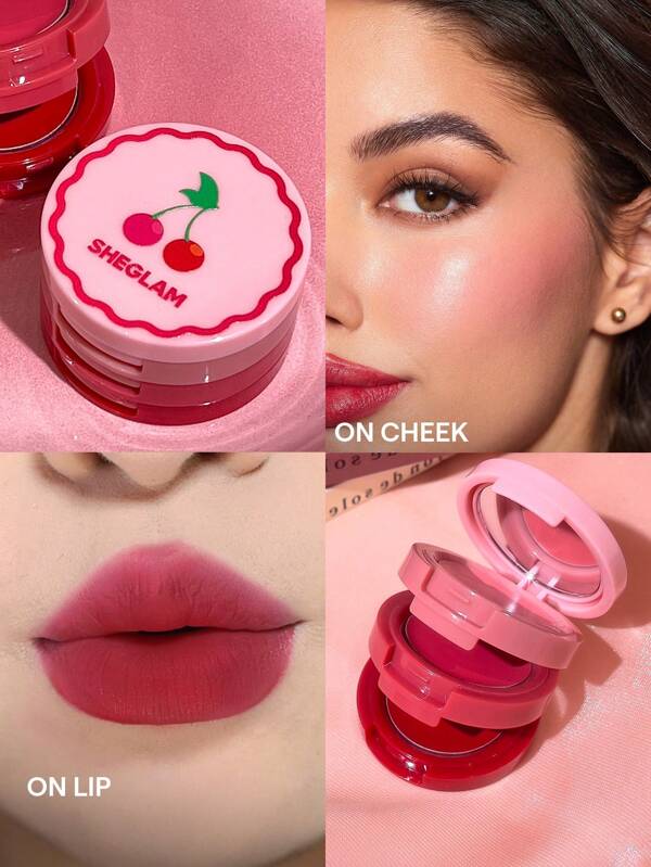 SHEGLAM Foarte Cherry Cheek And Buze Cream Stack Decor De Ziua ÎNdrăGostițIlor Cadou De Dragoste Iarna Y2K Machiaj Petrecere Plajă CăLăTorii Vacanță Camping îN Aer Liber Cadou Trandafir Moda Fată Anul Nou Cosmetice Cosplay Cele Mai Bune Excursii Festivaluri Culoare Fancy Campus șCoală Farmecul Vibe Cny Absolvire Zi De NașTere Vacanță Vară Toamnă Y2K Elegant Modă Femei Machiaj Cosmetice Petrecere Plajă CăLăTorie Camping ÎN Aer Liber ȘCoală Campus Excursie Festivaluri Decor Cadou Cadou Trandafir Fată Cosplay Cel Mai Bun Culoare Farmec Atmosferă