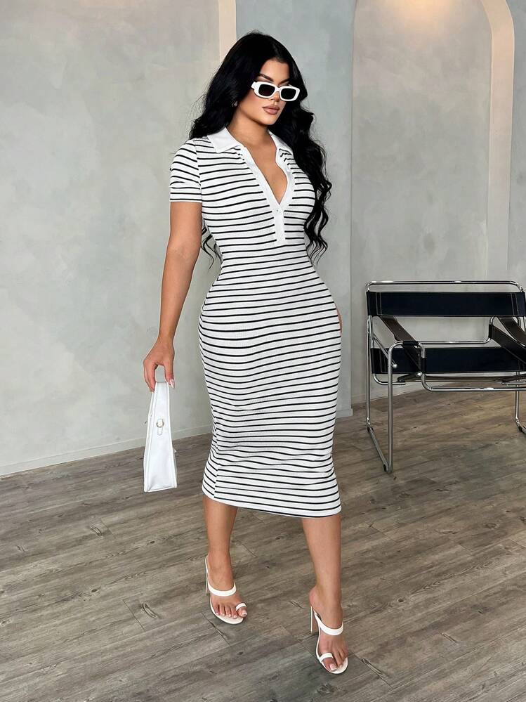 SHEIN SXY レディース 夏 カジュアル セクシー ミニマル ファッション
