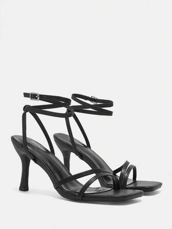 CUCCOO CURVES Extra Wide Width Elegant & Sexy Multi-Strap Sandals, Suitable For Outdoor And Daily Wear In Summer For Christmas