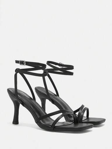 CUCCOO CURVES Extra Wide Width Elegant & Sexy Multi-Strap Sandals, Suitable For Outdoor And Daily Wear In Summer For Christmas