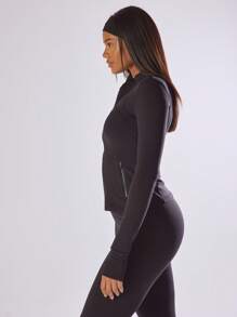Musera Sport Zip Through Slim Fit Streamline Performance Jacket Active Comfy Low Impact