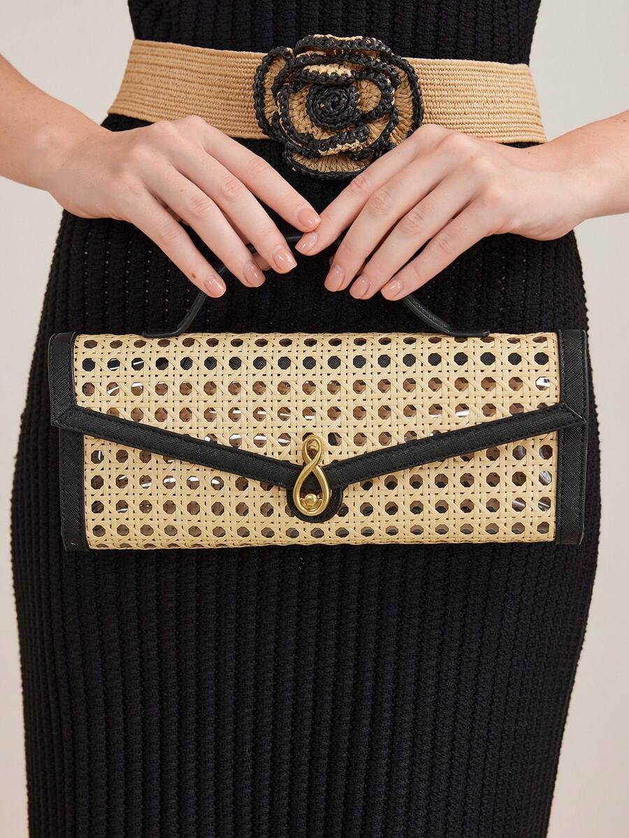 MOTF PREMIUM TÚI XÁCH CÓ KHÓA ĐẦU VẠCH - Màu be - Xem 1