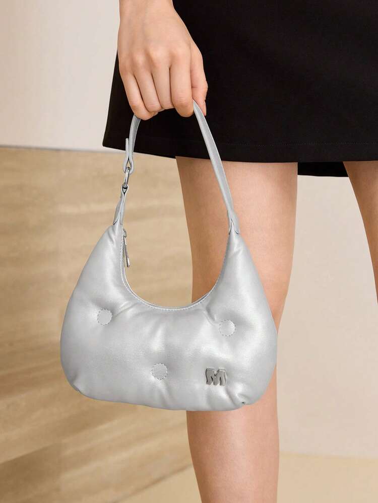 WOMEN'S FASHION LETTER DECOR SHOULDER BAG