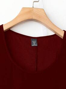 EMERY ROSE 2 chiếc/bộ áo cánh dơi tay lỡ cỡ lớn cho nữ - Màu Đỏ Sâu - Xem 4