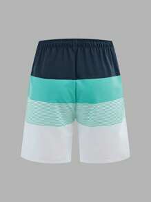 SHEIN Bộ 3 món/Bộ đồ bơi quần đùi phong cách ngày lễ thoải mái giản dị cho bé trai tuổi teen - Nhiều màu - Xem 11