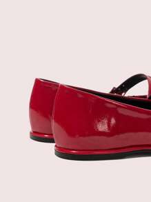 CUCCOO DOLLMOD 女士时尚红色可爱平底舒适乐福鞋 - 紅色 - 查看 8