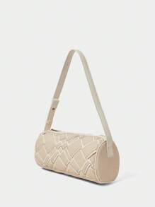 SHECARRY BRAIDED PU LEATHER SHOULDER BAG - Multicolor - View 2