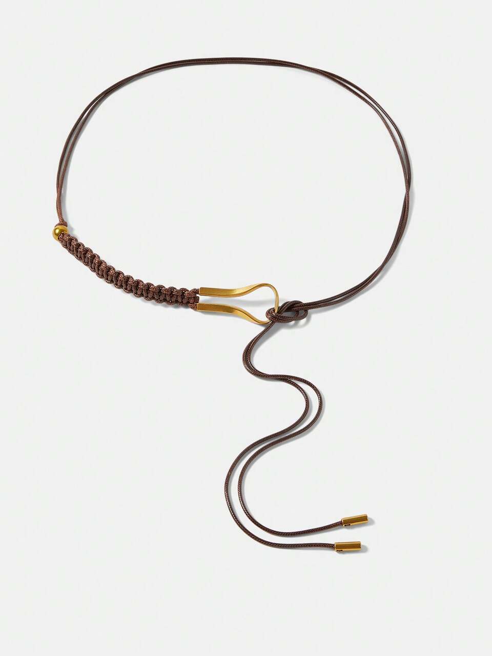 LACE UP METAL BUCKLE BELT