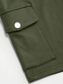 SHEIN LUNE 加大码高腰口袋袖口瑜伽短裤，收腹提臀，休闲运动短裤