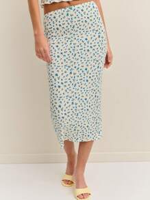 Nöista Conjunto de dos piezas de verano para mujer, conjunto casual de top con tirantes y falda midi, atuendo para el 4 de julio
