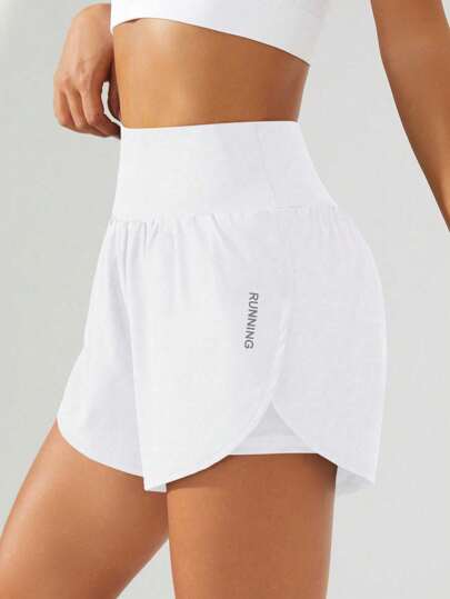 Powerista 女士高腰开衩运动短裤 骑行短裤