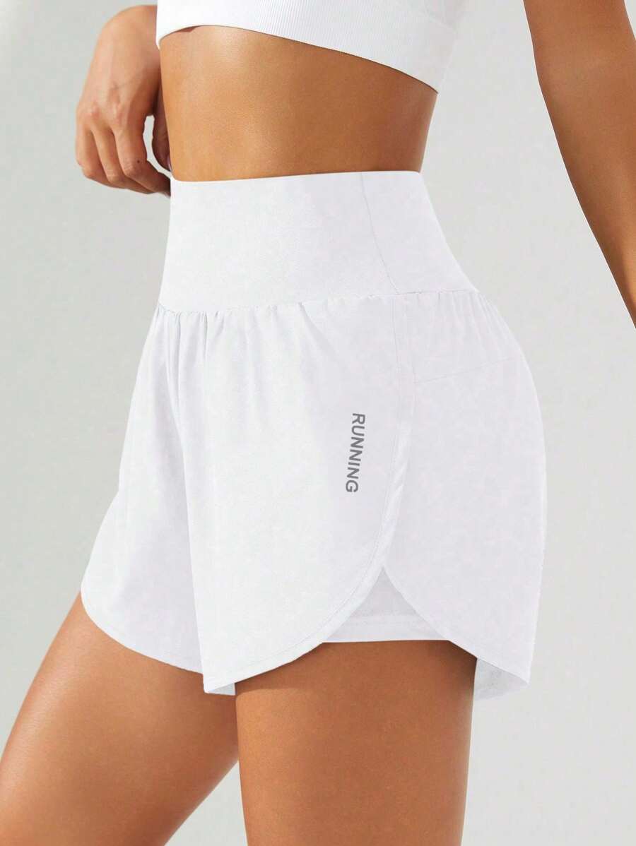 Powerista 女士高腰开衩运动短裤 骑行短裤