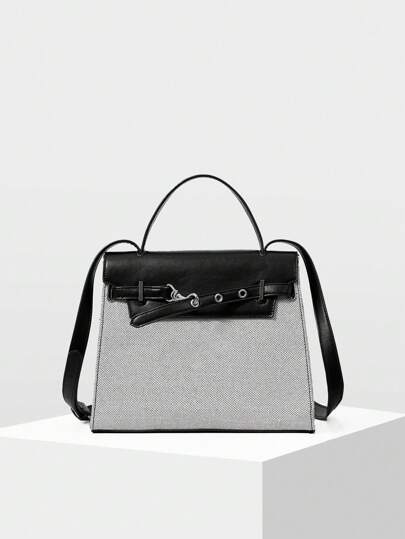 MOTF PREMIUM PU皮革孔眼手提包