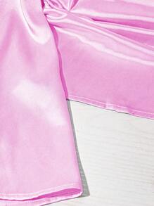 INAWLY Blusa de manga larga de unicolor elegante para ir al trabajo