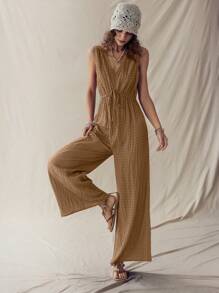 Wildy Bộ đồ liền thân Bohemian cổ chữ V phong cách miền Tây/đồng quê Mỹ màu nâu - màu nâu - Xem 4