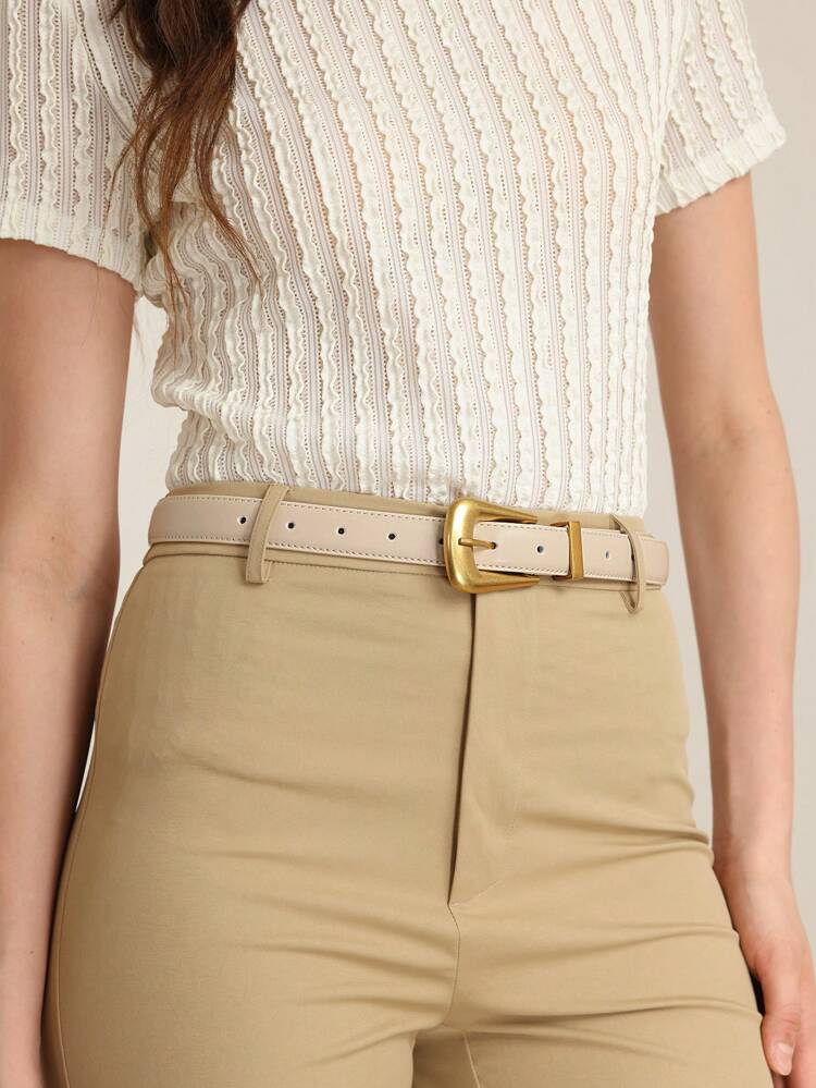 1PC WOMEN'S STREET METALLIC/METAL-FEEL FASHION WAIST BELT, SUITABLE FOR WORK AND PARTY