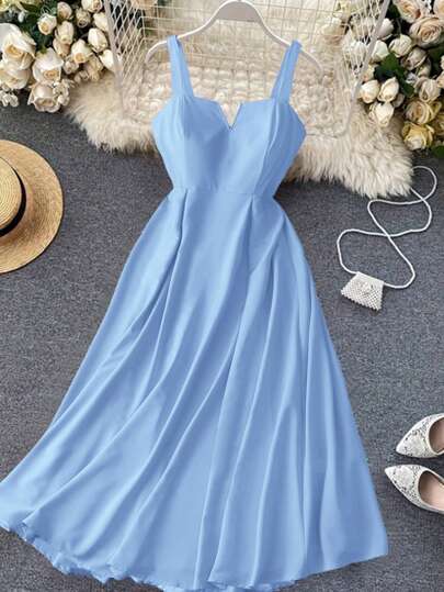 DreamSkyne Vestido ligero de fiesta elegante de talla grande para mujeres