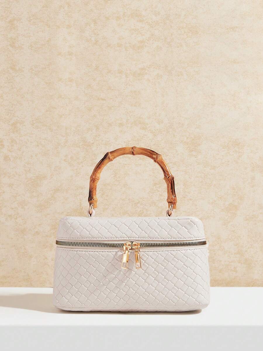 SHECARRY Borsa a spalla minimalista e versatile alla moda, colore bianco