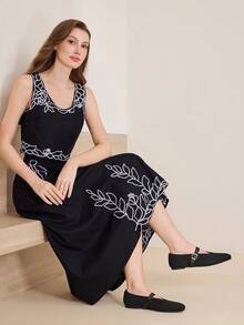 MOTF PREMIUM PU LEATHER BUCKLE MARY JANE FLAT SHOES FOR CHRISTMAS SPRING SHOES - Black - View 8