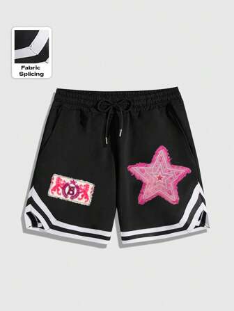 Street Life Nouveaux shorts d'été 2025 décontractés, style de rue sporty Y2K avec conception de motif mode ample pour hommes. Confortable pour la maison et l'extérieur quotidien