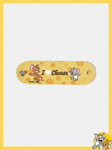 TOM & JERRY X SHEIN 卡通标语奶酪图案 PU 理线器