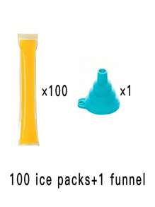 SHEIN 10/50/100pcs Vegetable, Juice, Puree, Ice Cream, Fruit Ice Cream Ice Cream Bag, Essential For Summer, Low-Temperature Sealed Storage Bag, Homemade Ice Cream Bag And Food Packaging Bag, Party Kitchen Gift Bag, Disposable Lollipop Ice Bag, Crushed Ice Bag, Ice Grid Bag, Ice Cube Bag, Self Sealing Transparent Lollipop Ice Bag - Multicolor - View 17