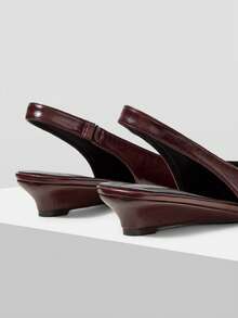 MOTF PREMIUM POINTED TOE SLIP-ON WEDGES SHOES FOR CHRISTMAS