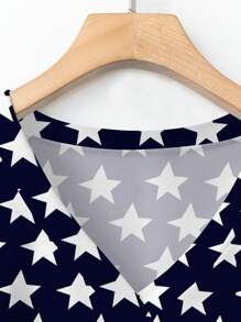 EMERY ROSE Áo thun tay ngắn cổ chữ V in hình cờ Mỹ cổ điển cỡ lớn, phù hợp cho ngày 4 tháng 7 mùa hè - Nhiều màu - Xem 4