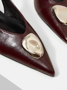 MOTF PREMIUM POINTED TOE SLIP-ON WEDGES SHOES FOR CHRISTMAS